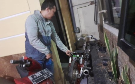 Balap Liar Dibubarkan Polisi, Belasan Motor Diamankan sebagai Barang Bukti